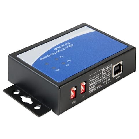 87586, 2 x RS-422/485, USB 2.0-B, Maschio / maschio, Nero, Windows XP / Vista / Vista-64/7/7-64, Linux 2.6, 10,7 cm - Foto 1